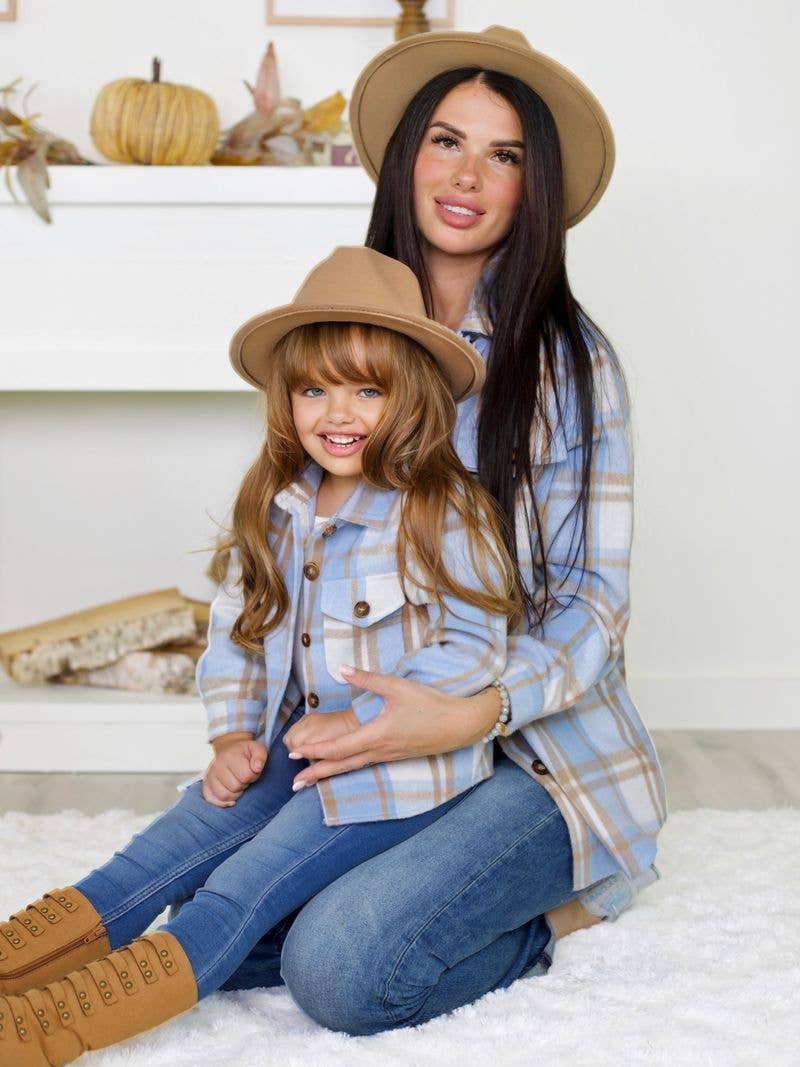 Mommy and Me Flannel Girl s Top