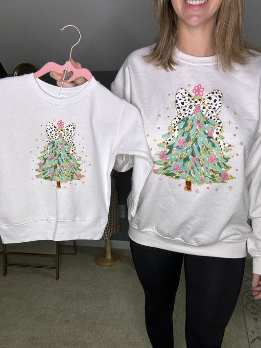 Leopard Christmas Tree Sweatshirt