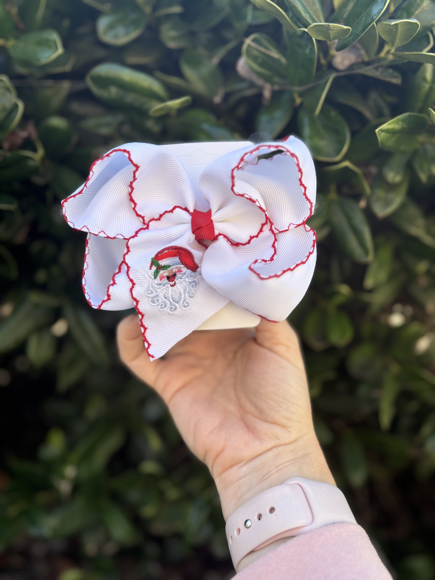 Holiday Moonstitch Bows