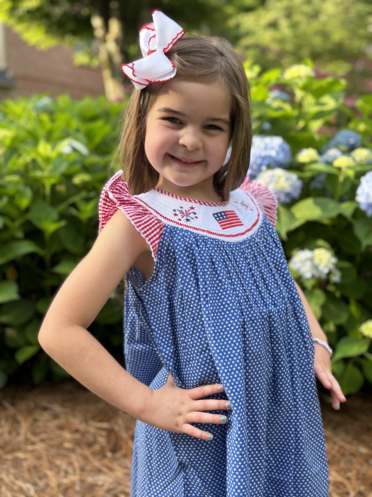 Star Spangled Smocked Dress