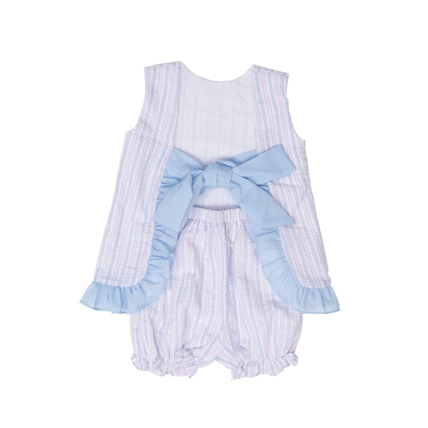 Blakely Pink Striped Bloomer Set