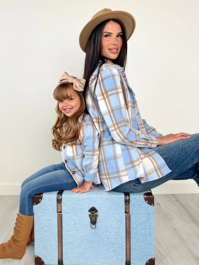 Mommy and Me Flannel - Girl's Top