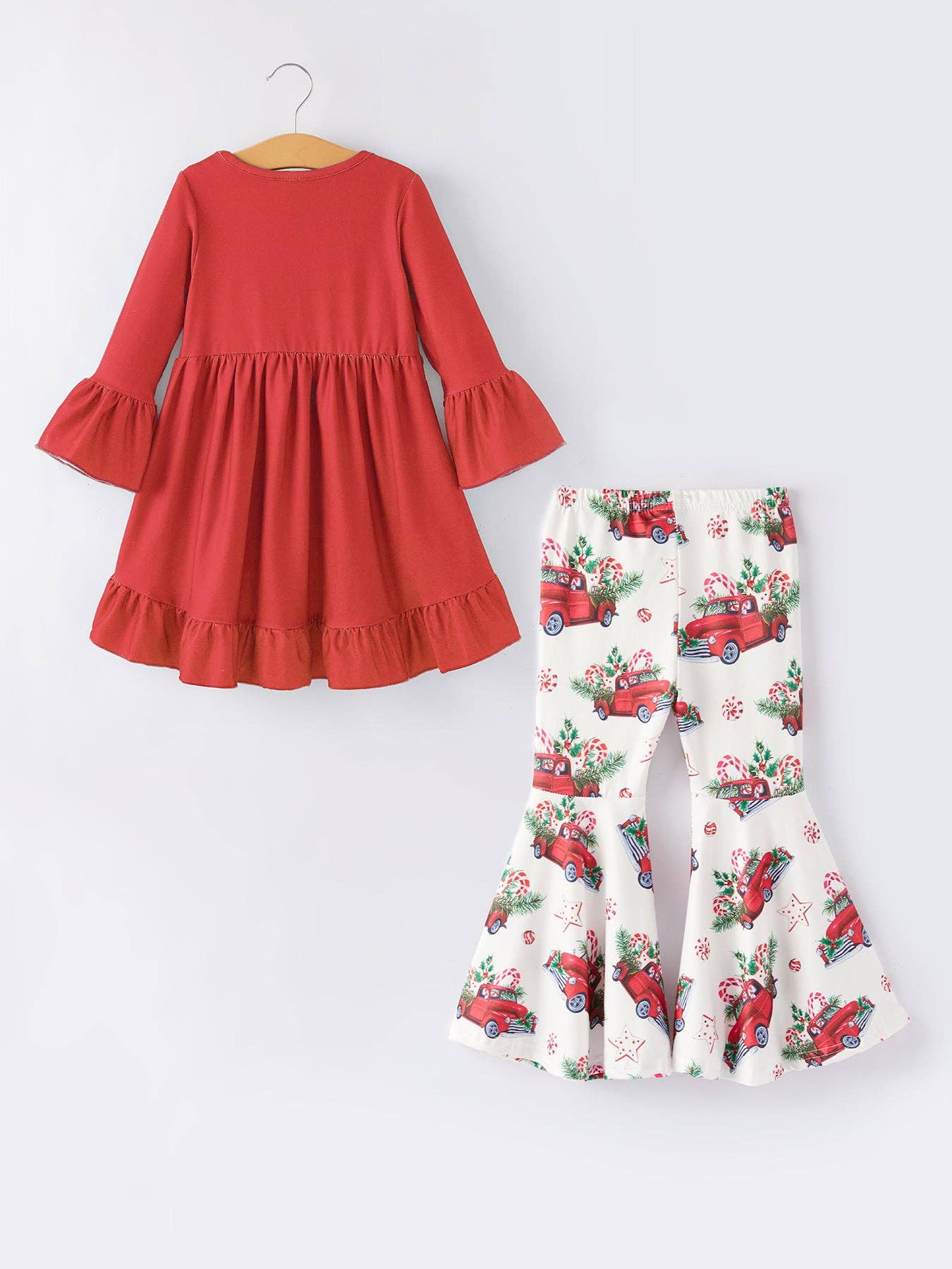 Santa Truck Ruffle & Flare Set