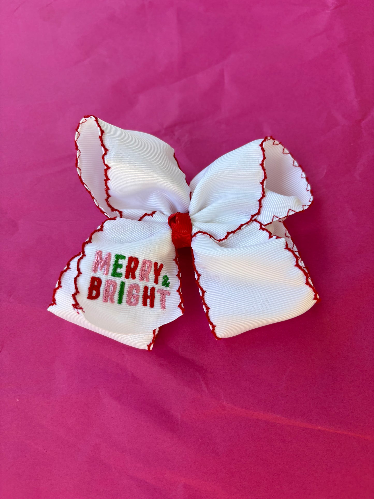 Holiday Moonstitch Bows